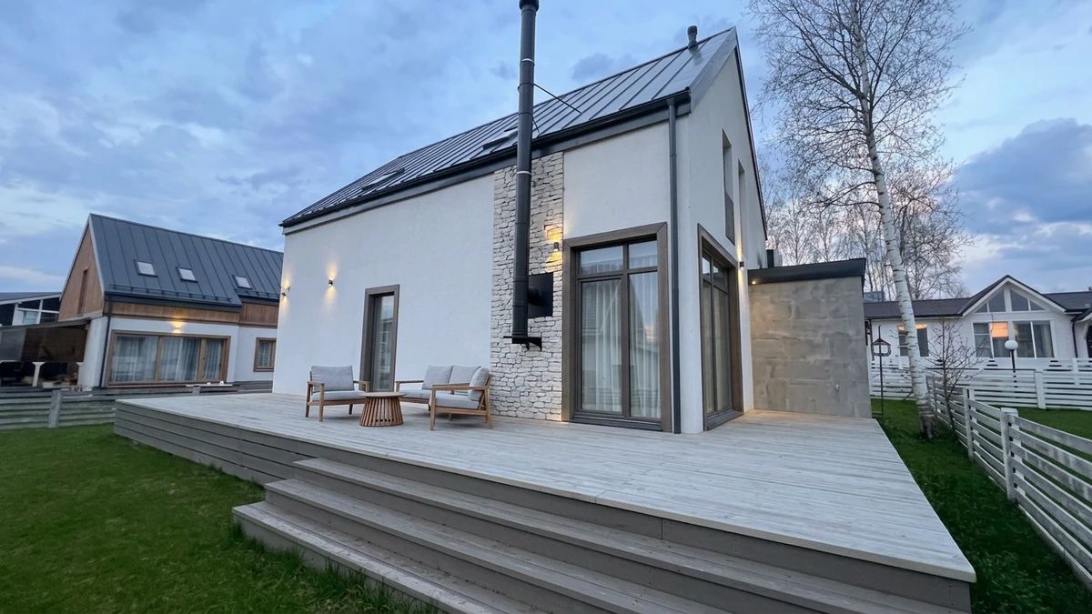 Дизайн фасада в стиле Скандинавский — Фасад от нейросети AI Facade
