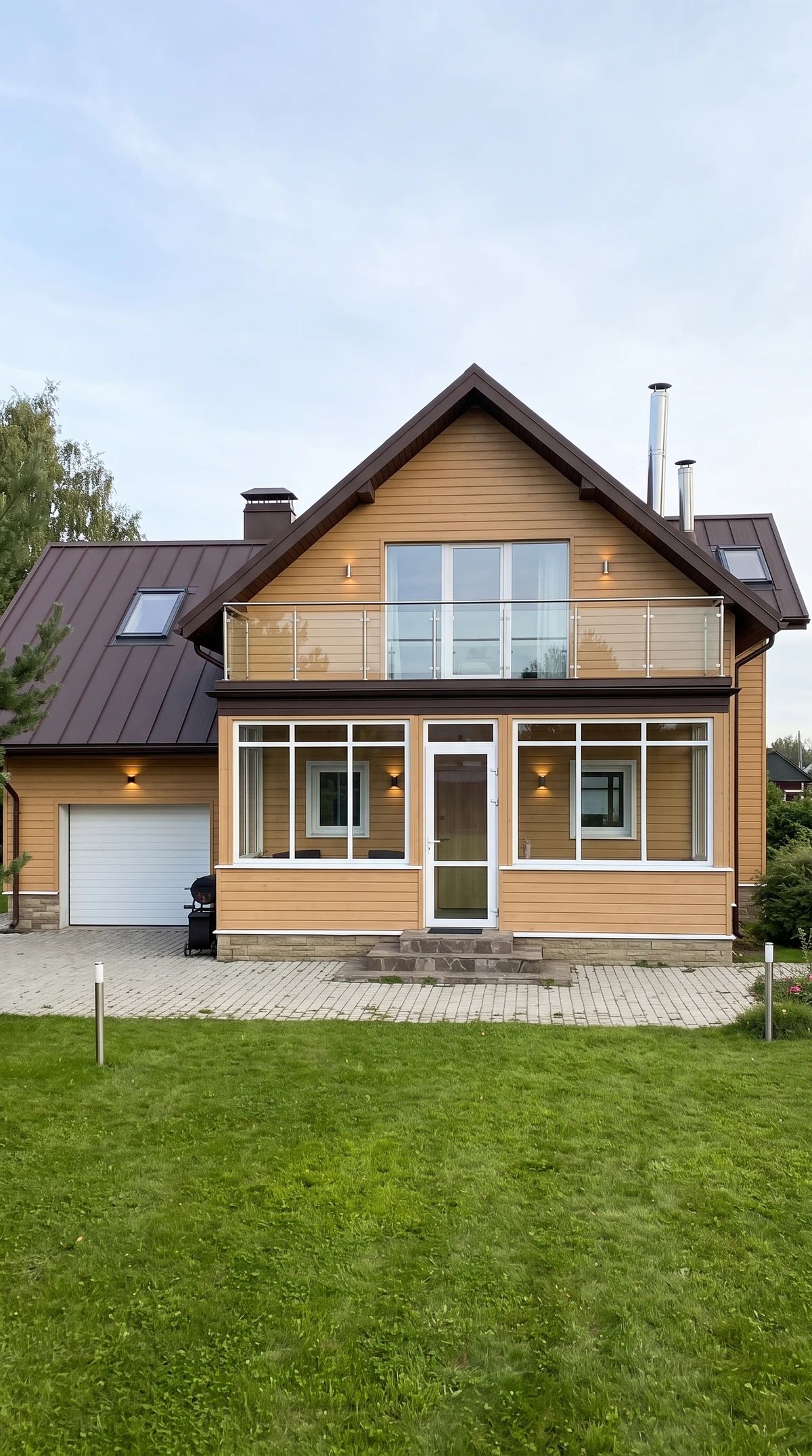Дизайн фасада в стиле Скандинавский — Фасад от нейросети AI Facade