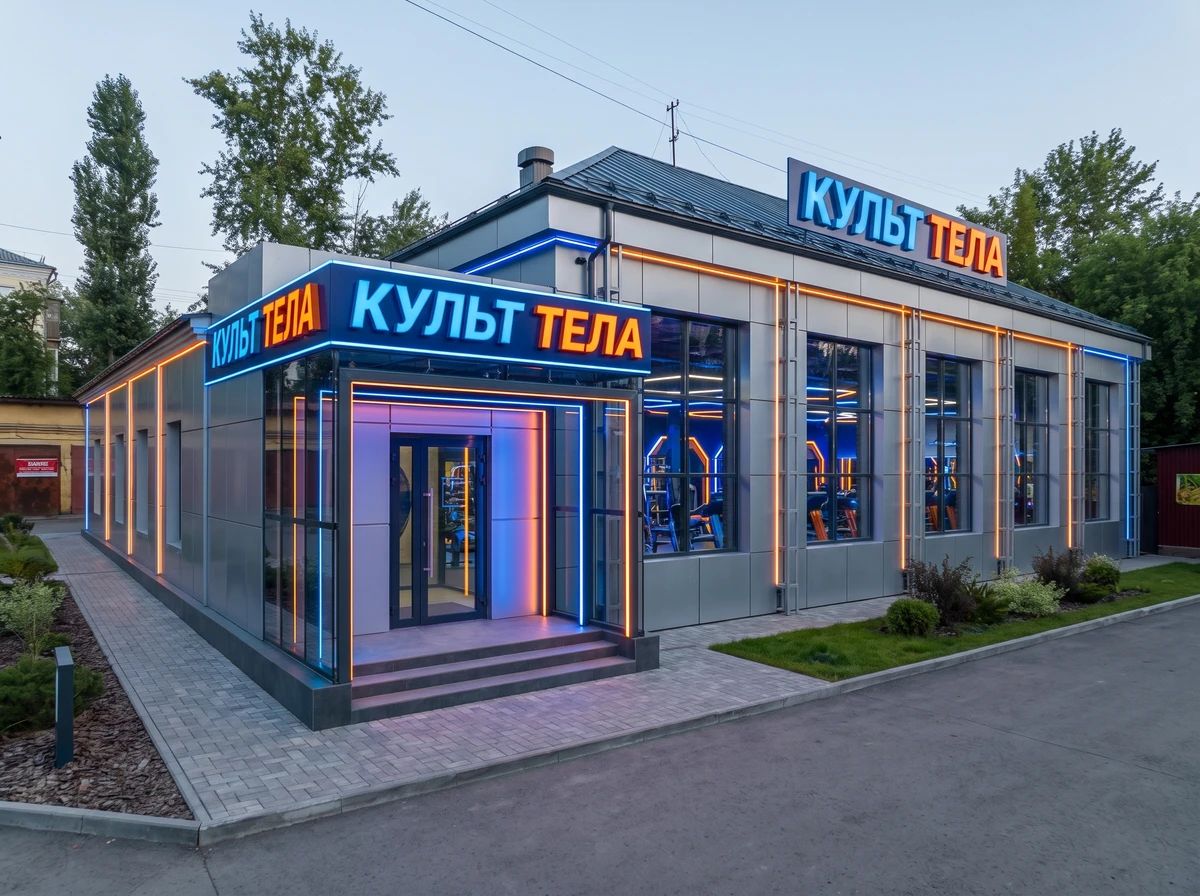 Дизайн фасада в стиле Хай-тек — фото фасада от нейросети AI Facade