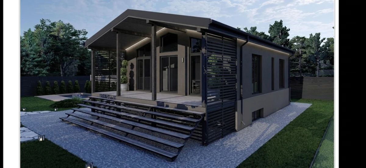 Дизайн фасада в стиле Скандинавский — Фасад от нейросети AI Facade