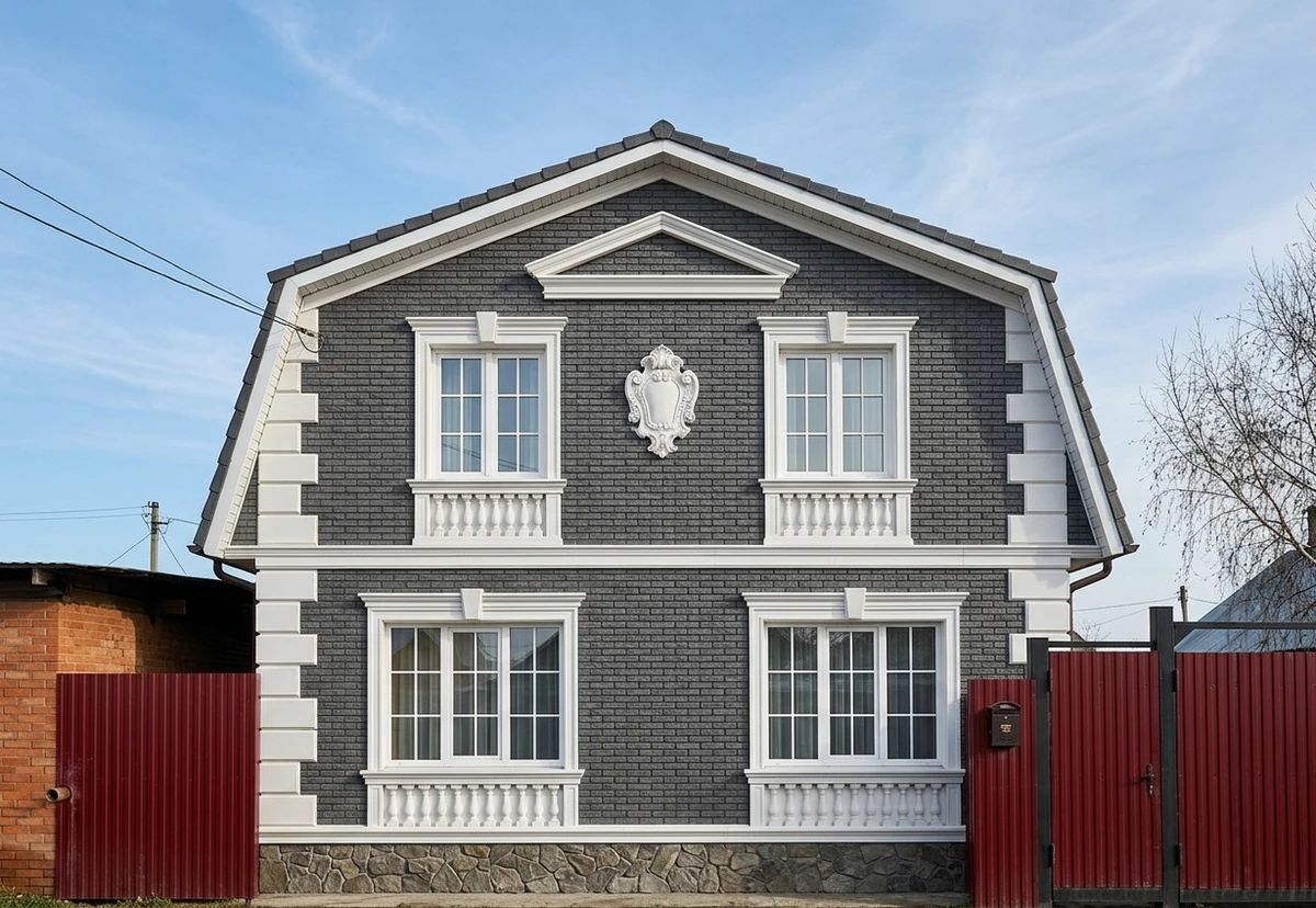 Дизайн фасада в стиле Неоклассика — фото фасада от нейросети AI Facade