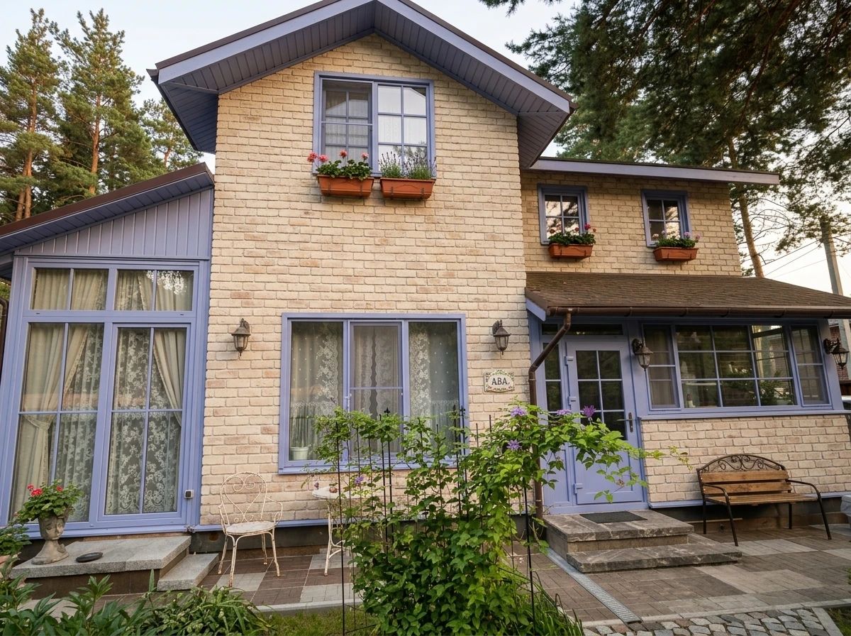 Дизайн фасада в стиле Прованс — Фасад от нейросети AI Facade