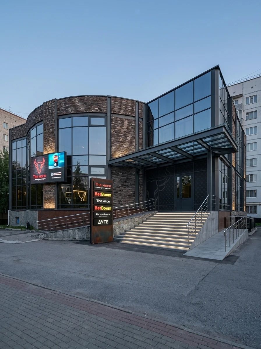 Дизайн фасада в стиле Лофт — Фасад от нейросети AI Facade