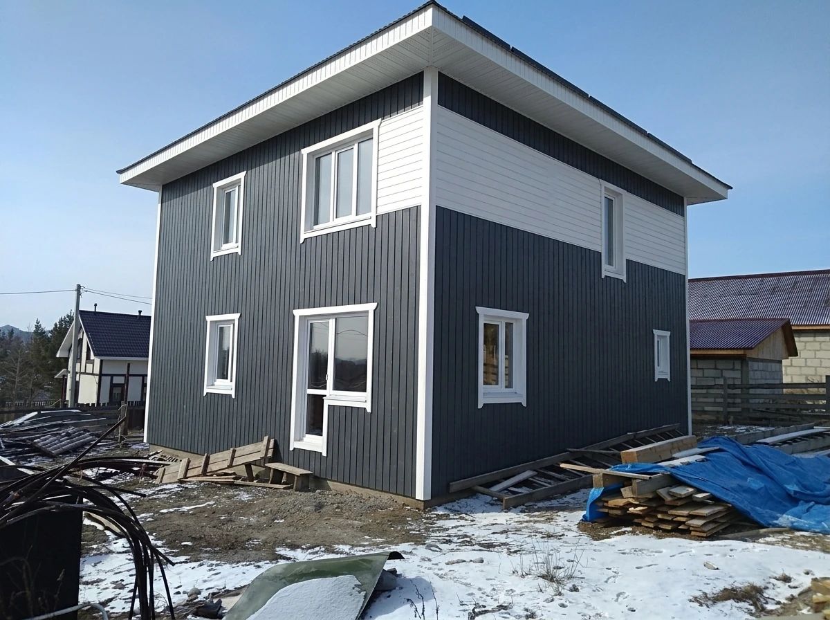 Дизайн фасада в стиле Скандинавский — Фасад от нейросети AI Facade