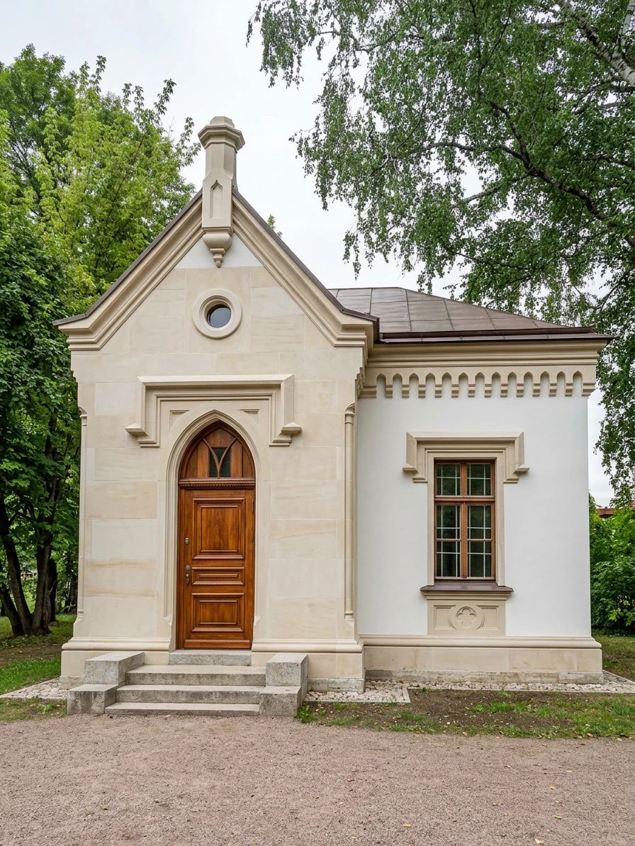 Дизайн фасада в стиле Неоклассика — фото фасада от нейросети AI Facade