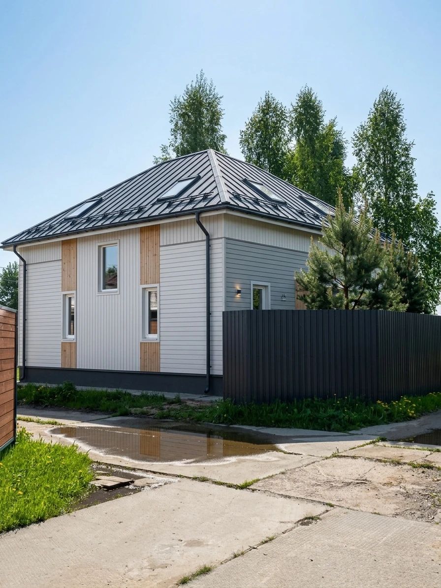 Дизайн фасада в стиле Скандинавский — Фасад от нейросети AI Facade