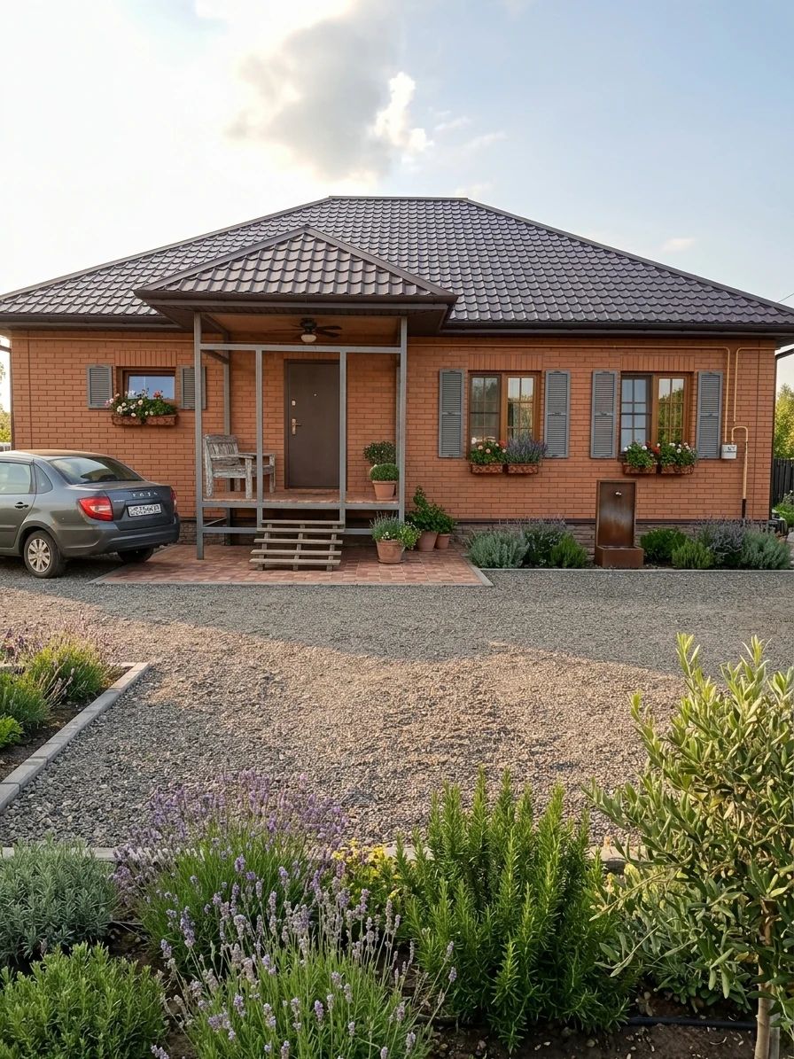 Дизайн фасада в стиле Прованс — фото фасада от нейросети AI Facade