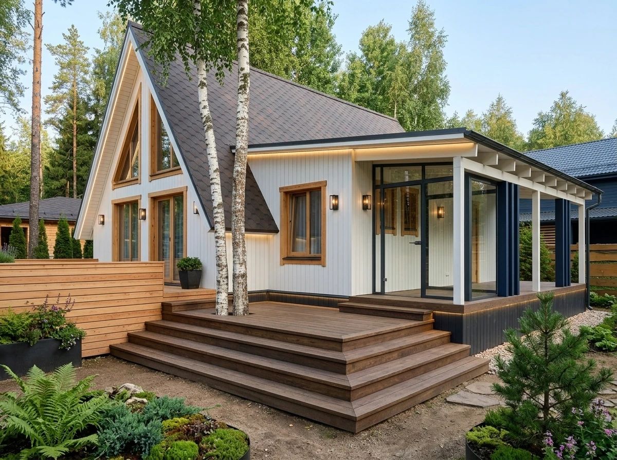 Дизайн фасада в стиле Скандинавский — Фасад от нейросети AI Facade