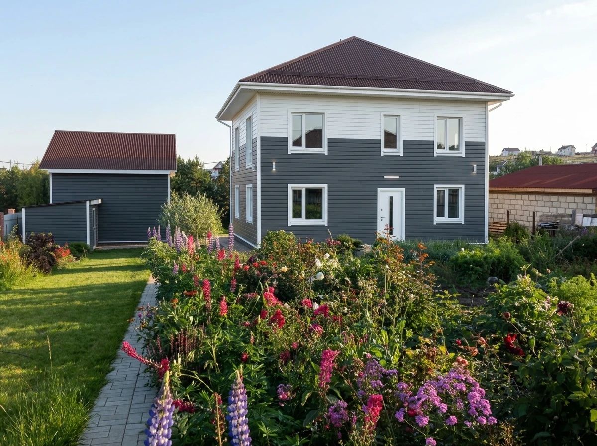 Дизайн фасада в стиле Скандинавский — Фасад от нейросети AI Facade
