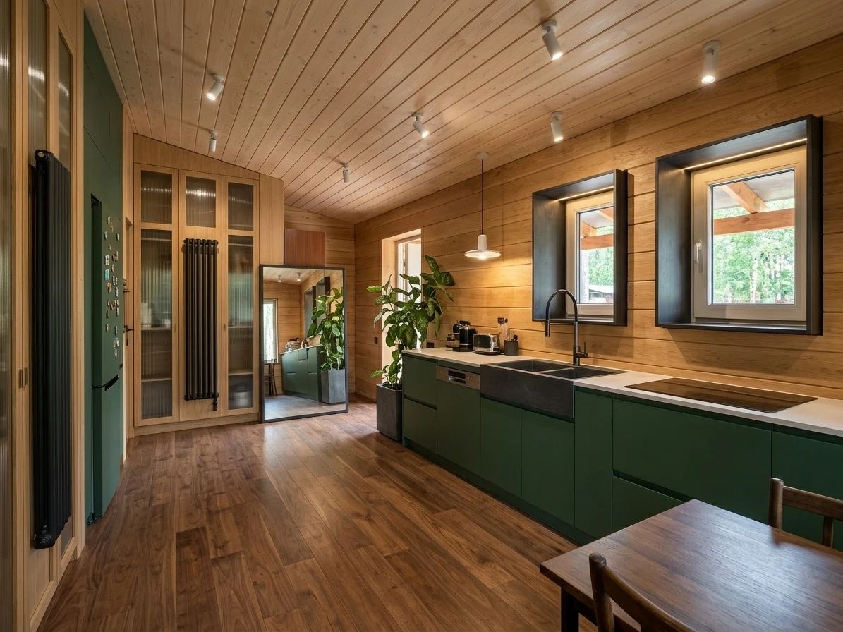 Дизайн фасада в стиле Современный — фото фасада от нейросети AI Facade