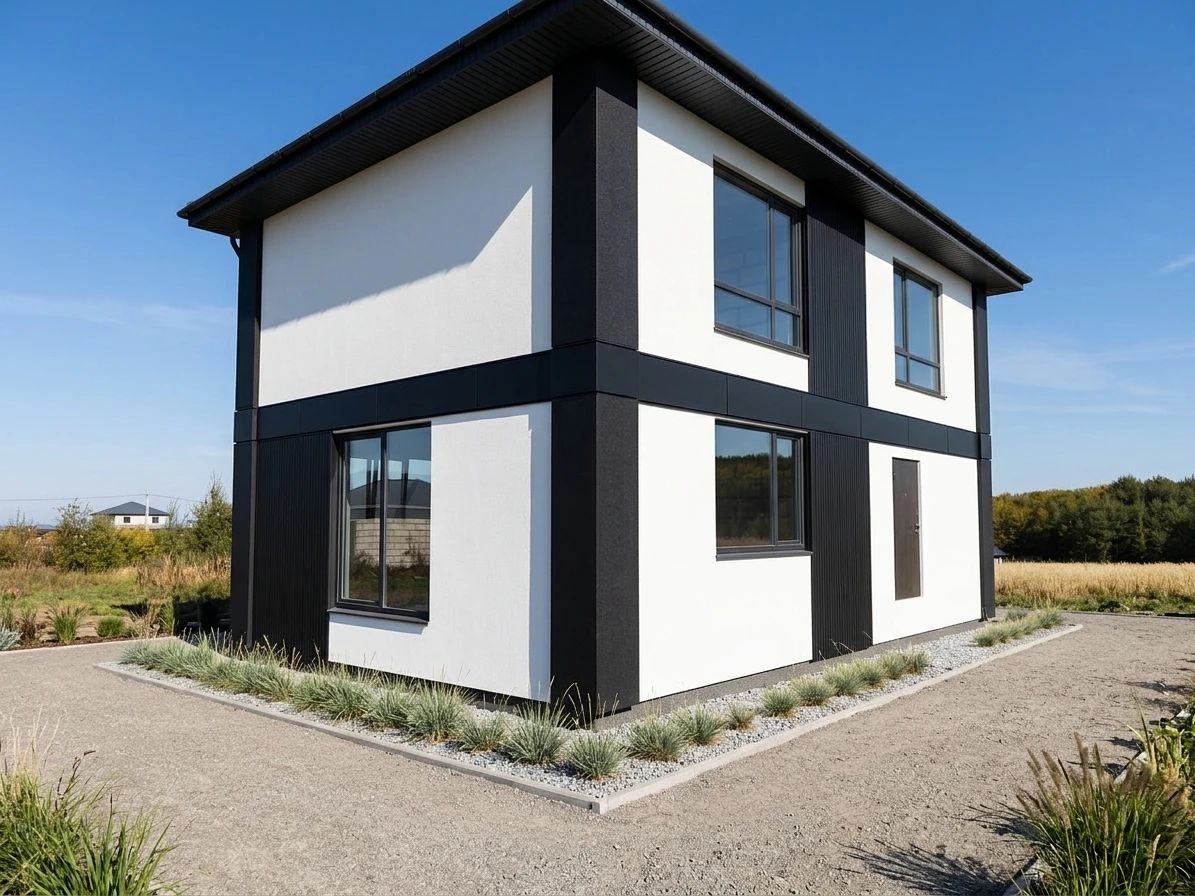 Дизайн фасада в стиле Современный — фото фасада от нейросети AI Facade