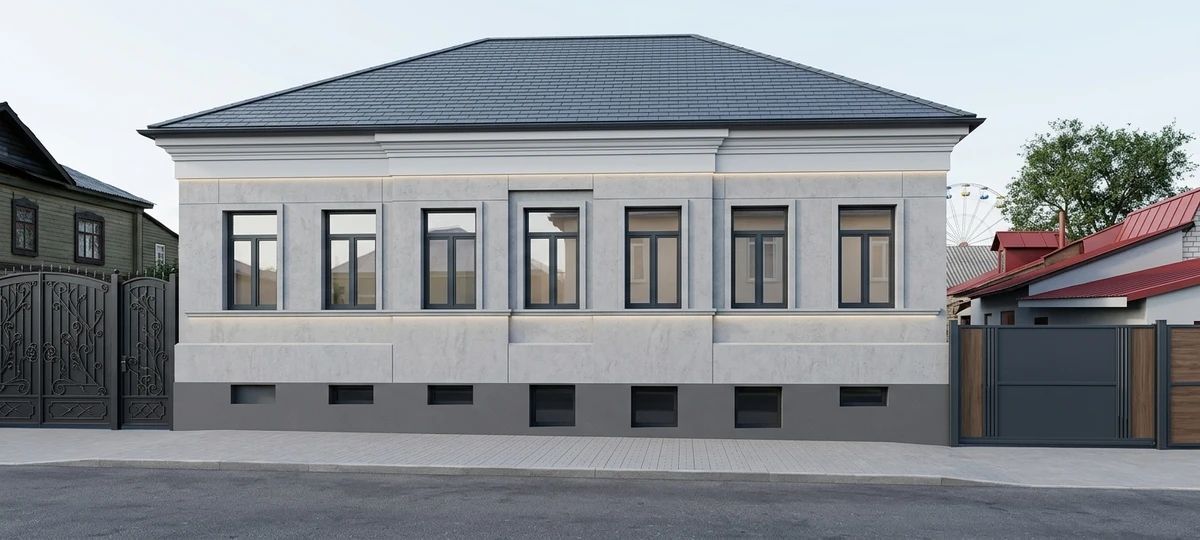 Дизайн фасада в стиле Минимализм — фото фасада от нейросети AI Facade