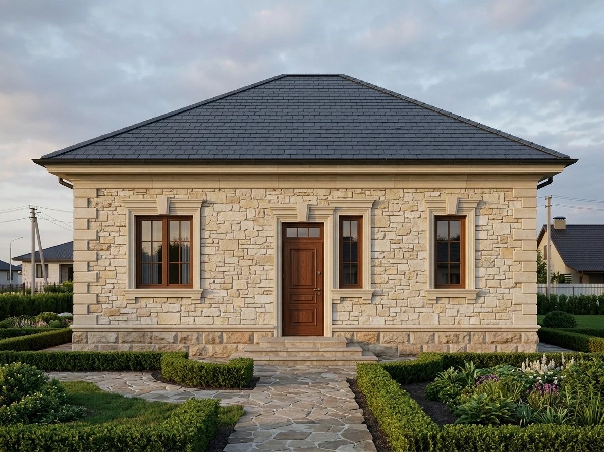Дизайн фасада в стиле Классический — Фасад от нейросети AI Facade