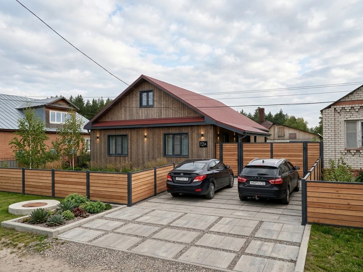 Дизайн фасада в стиле Скандинавский — Фасад от нейросети AI Facade