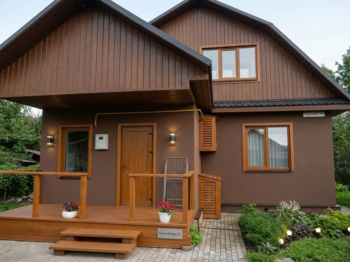 Дизайн фасада в стиле Скандинавский — Фасад от нейросети AI Facade