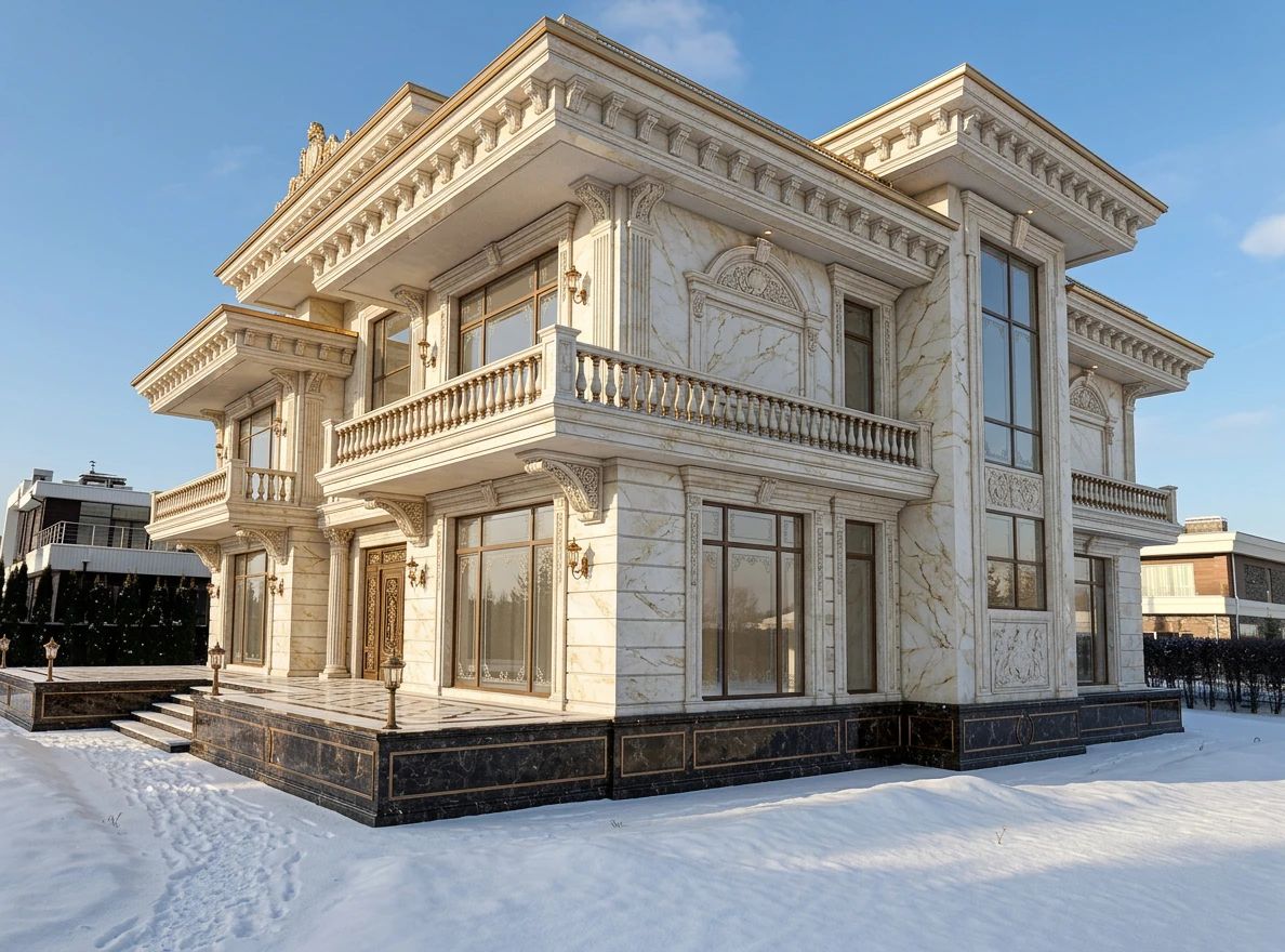 Дизайн фасада в стиле Классический — Фасад от нейросети AI Facade