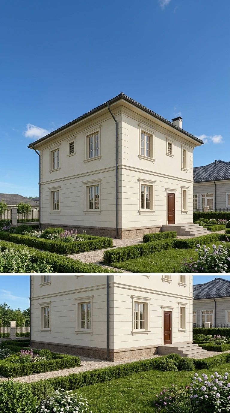 Дизайн фасада в стиле Классический — Фасад от нейросети AI Facade