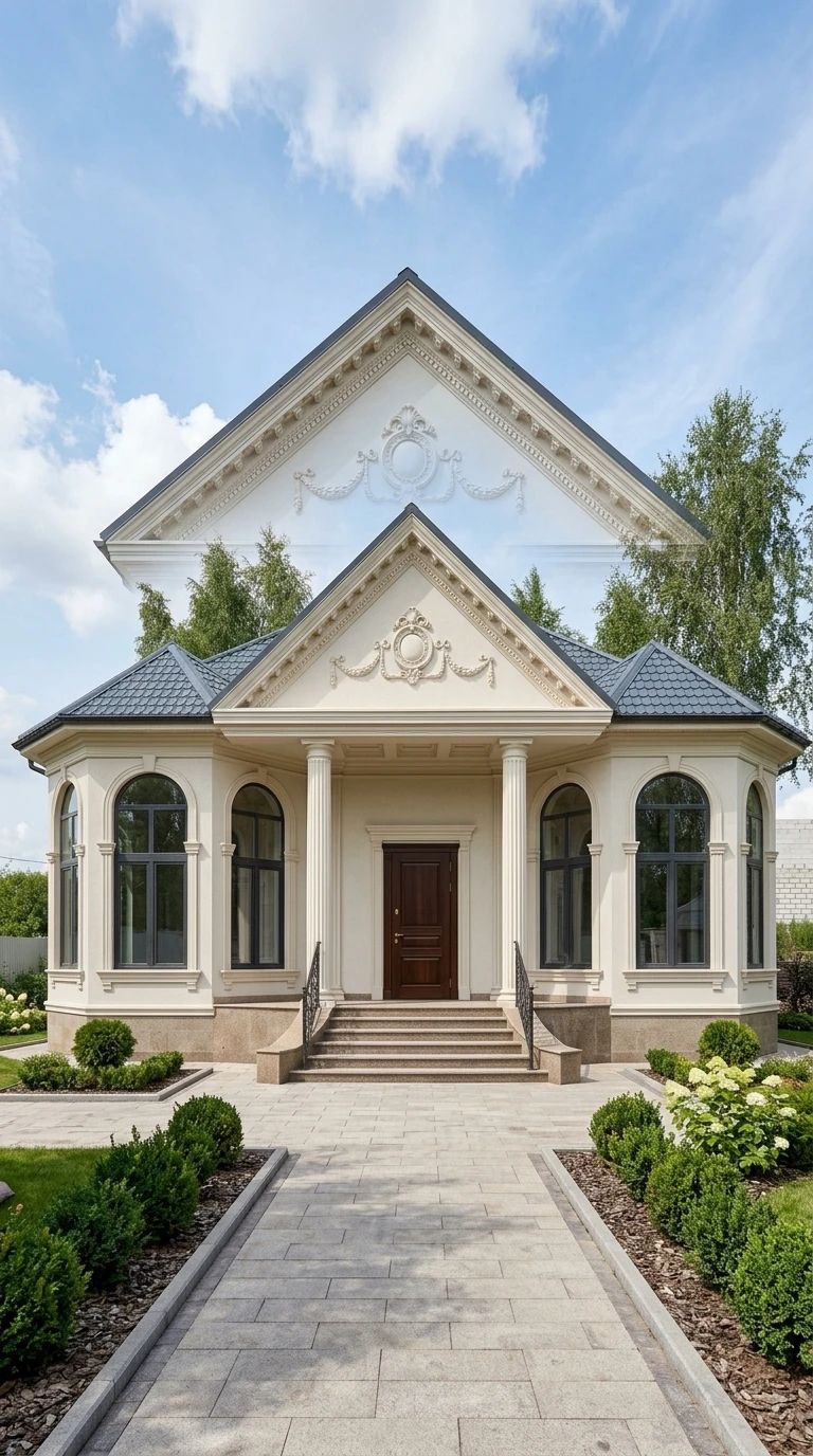 Дизайн фасада в стиле Классический — Фасад от нейросети AI Facade