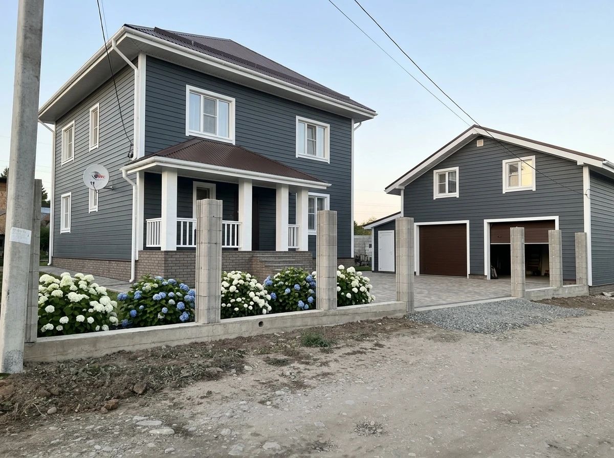 Дизайн фасада в стиле Скандинавский — Фасад от нейросети AI Facade