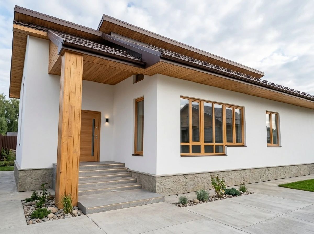 Дизайн фасада в стиле Скандинавский — Фасад от нейросети AI Facade