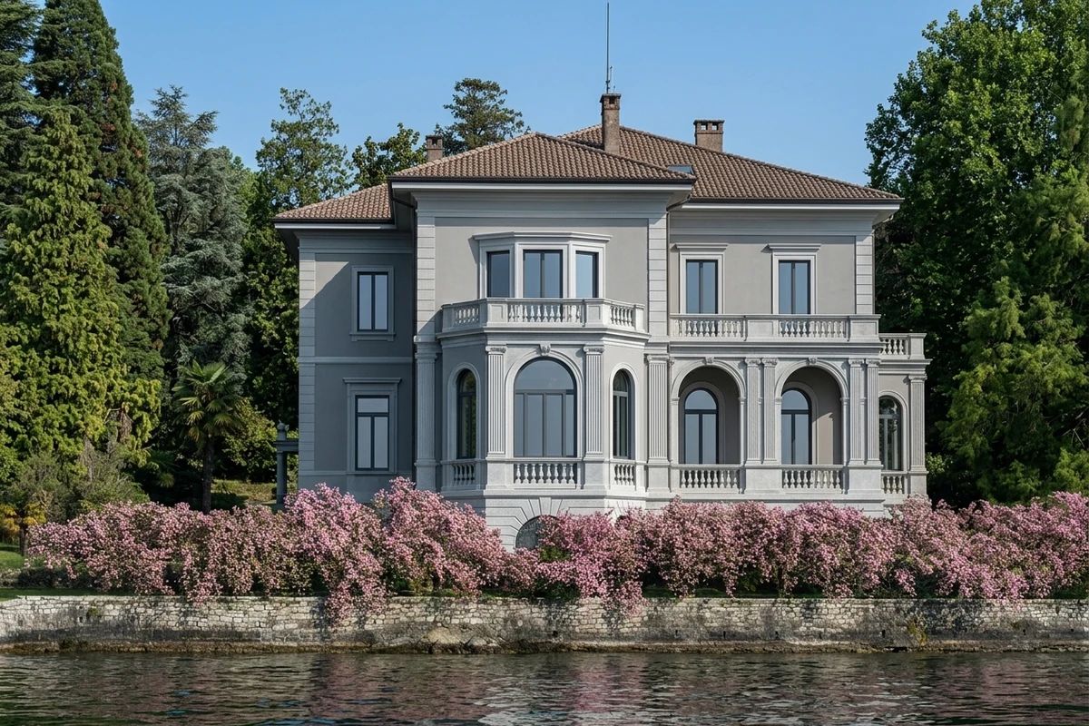 Дизайн фасада в стиле Неоклассика — фото фасада от нейросети AI Facade