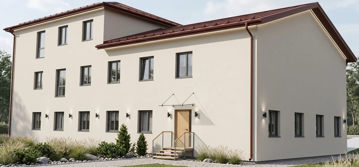 Дизайн фасада в стиле Скандинавский — Фасад от нейросети AI Facade