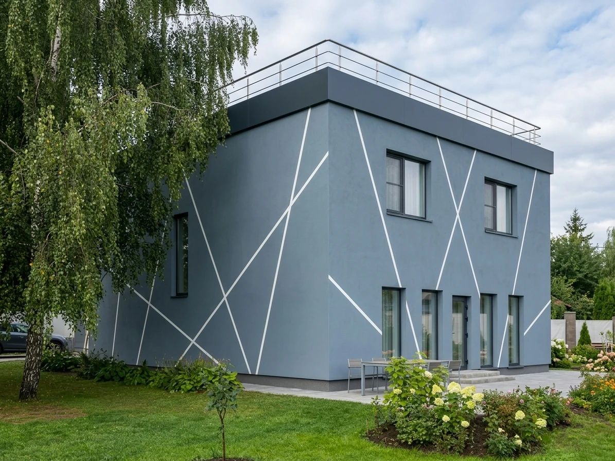 Дизайн фасада в стиле Минимализм — фото фасада от нейросети AI Facade