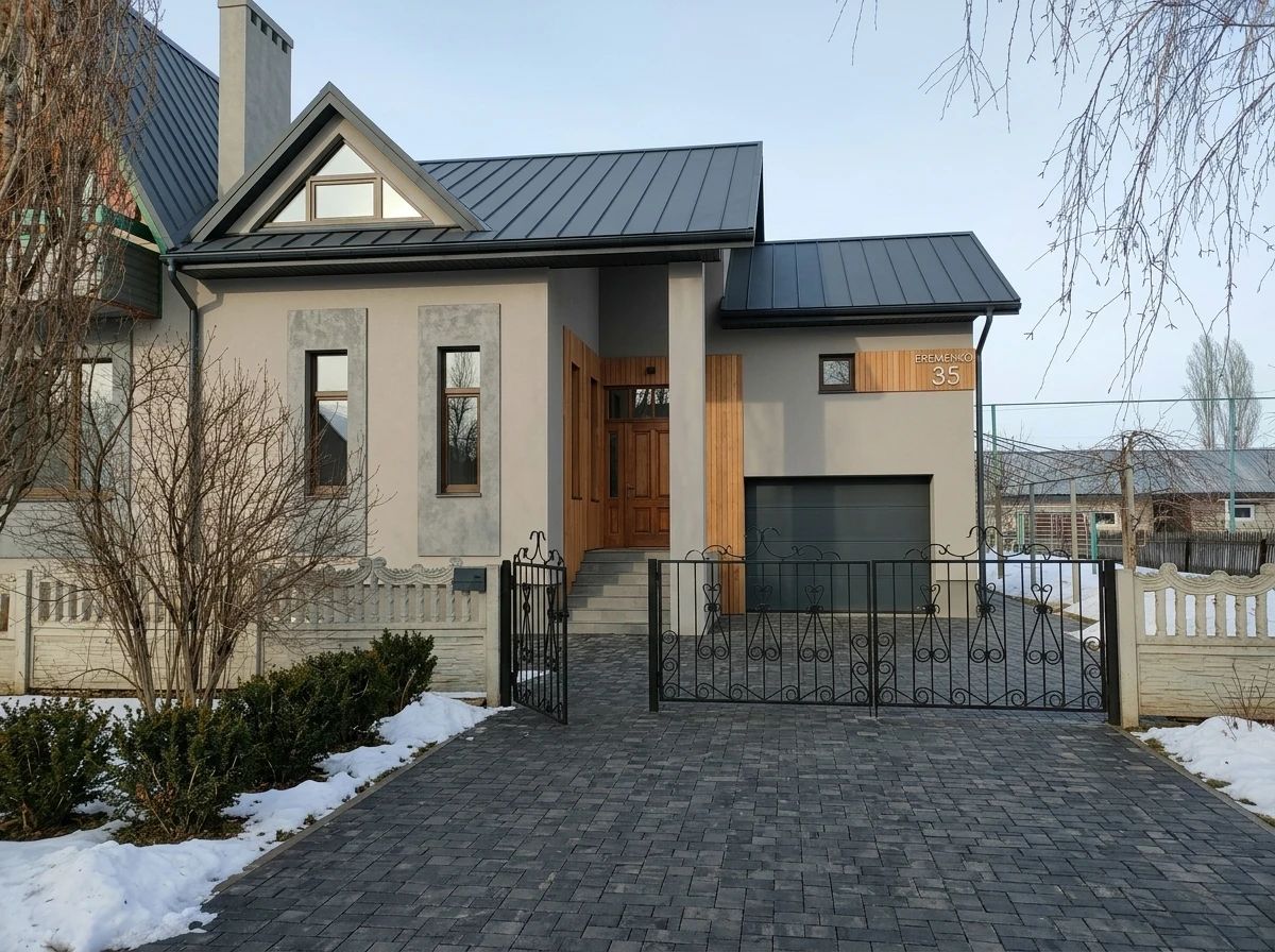 Дизайн фасада в стиле Минимализм — фото фасада от нейросети AI Facade