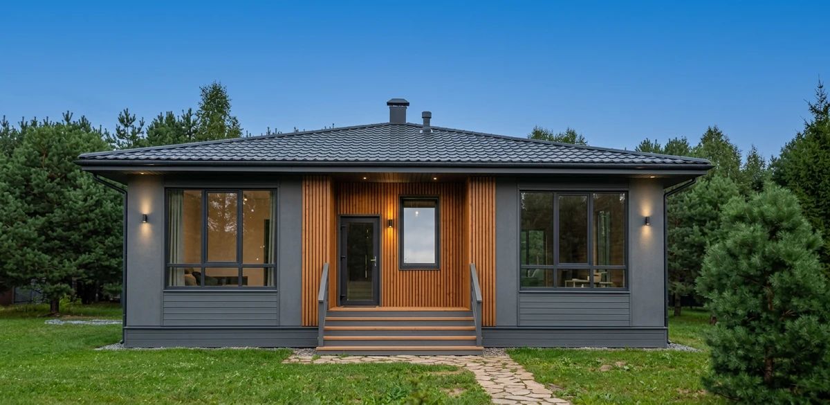 Дизайн фасада в стиле Скандинавский — Фасад от нейросети AI Facade