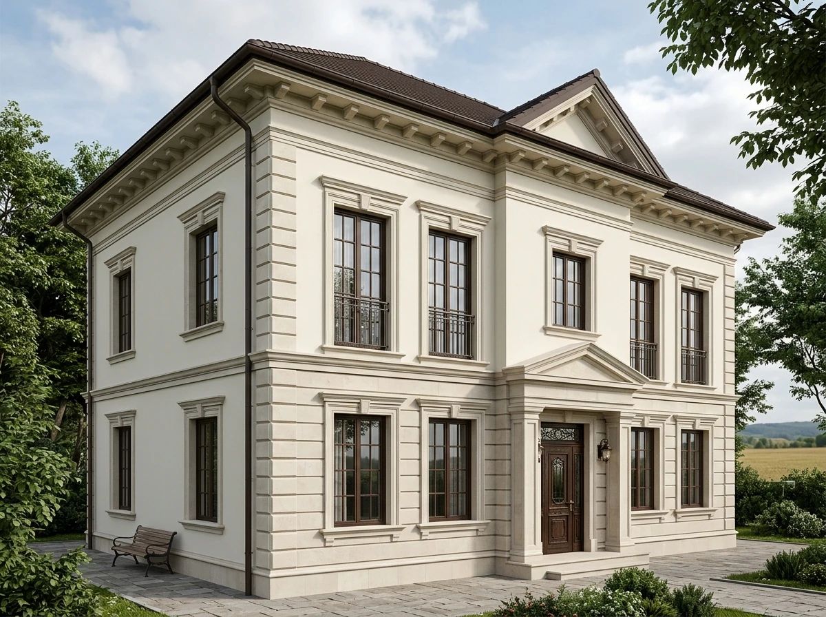 Дизайн фасада в стиле Классический — Фасад от нейросети AI Facade