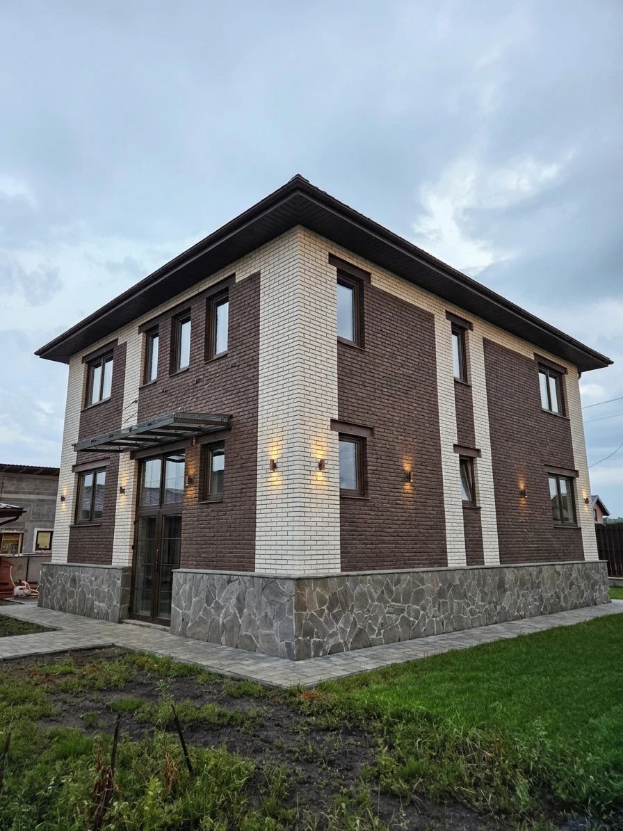 Дизайн фасада в стиле Лофт — Фасад от нейросети AI Facade