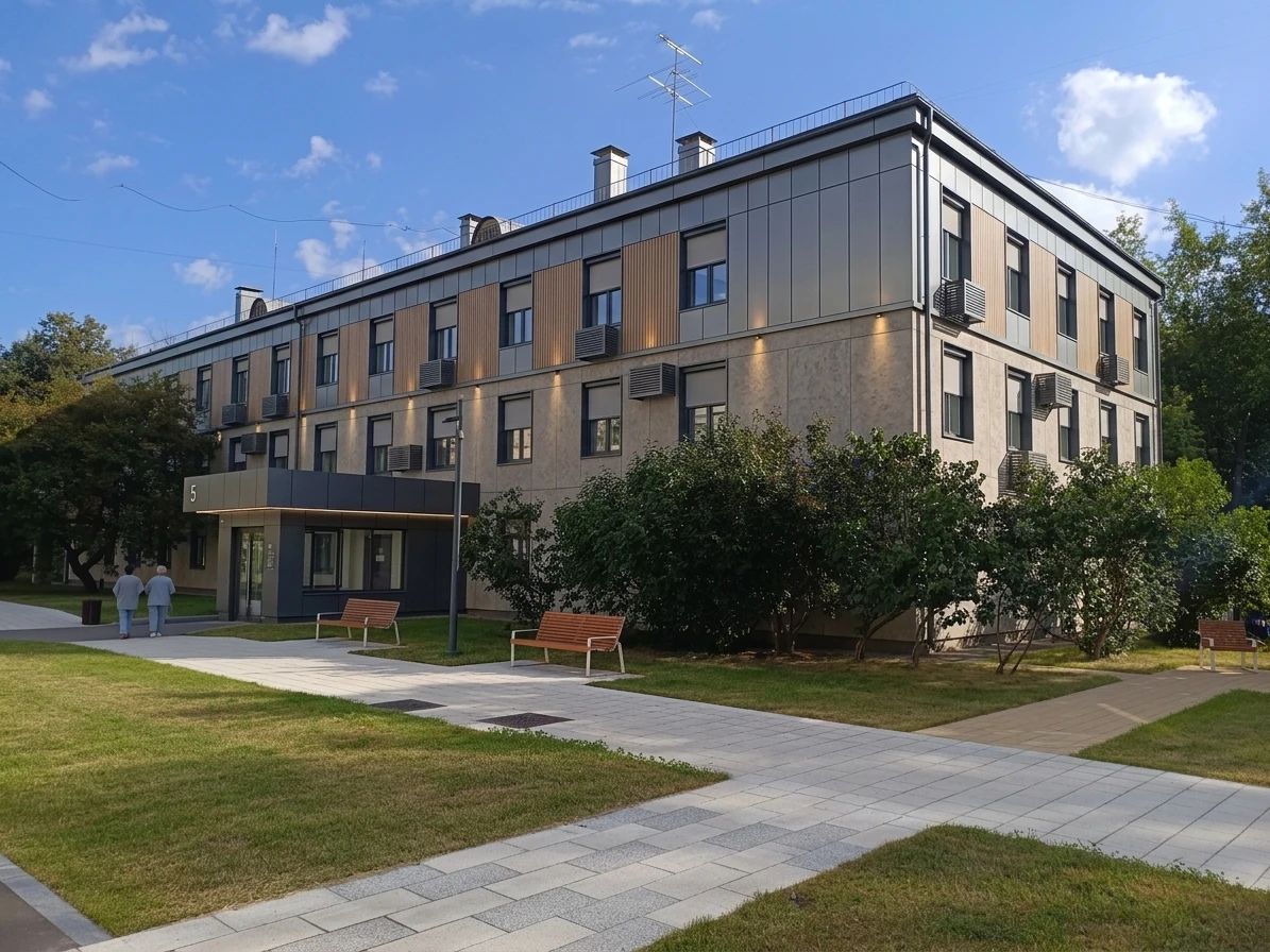 Дизайн фасада в стиле Контемпорари — Фасад от нейросети AI Facade