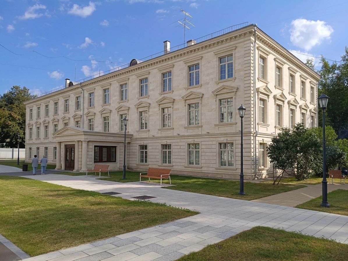 Дизайн фасада в стиле Неоклассика — фото фасада от нейросети AI Facade