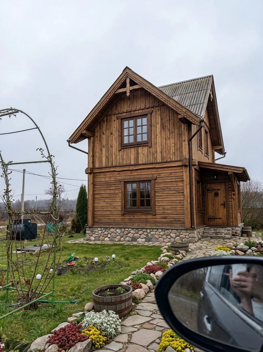 Дизайн фасада в стиле Шале — Фасад от нейросети AI Facade