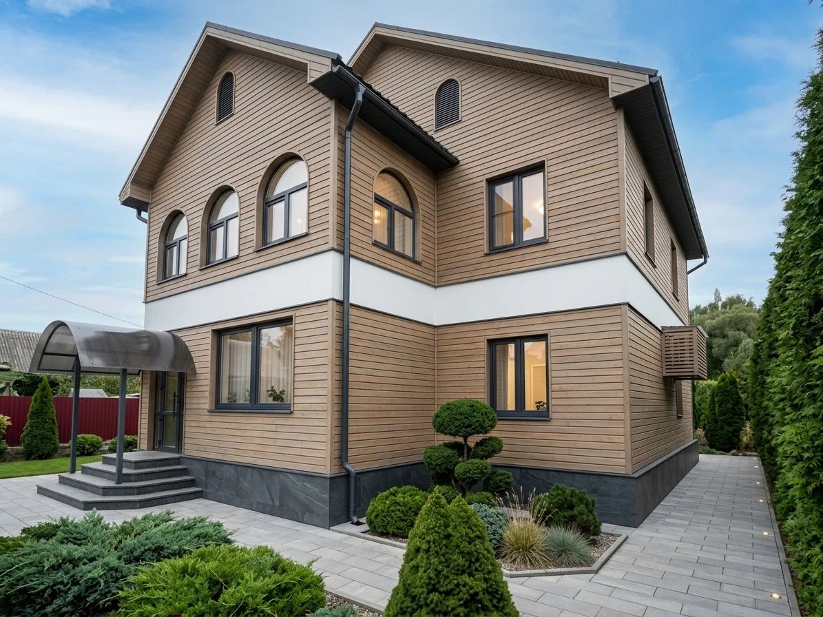 Дизайн фасада в стиле Скандинавский — Фасад от нейросети AI Facade