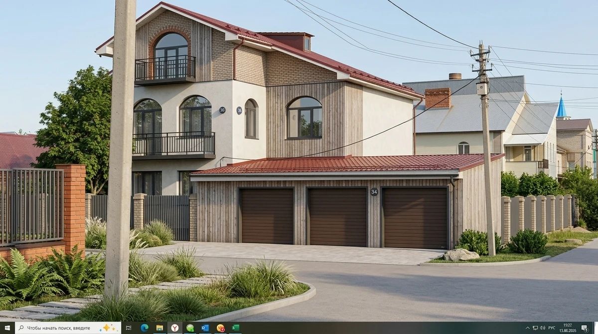 Дизайн фасада в стиле Скандинавский — Фасад от нейросети AI Facade