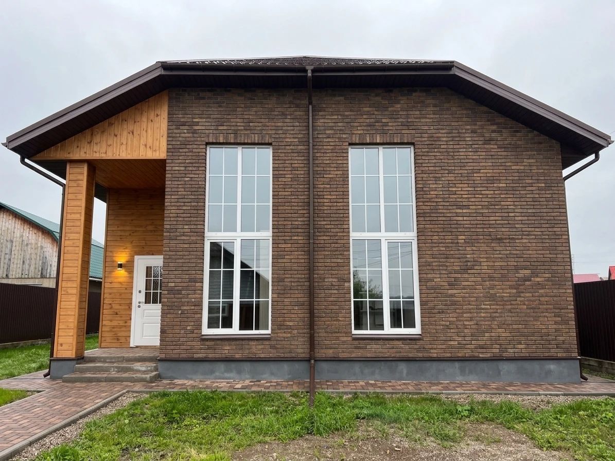 Дизайн фасада в стиле Лофт — Фасад от нейросети AI Facade