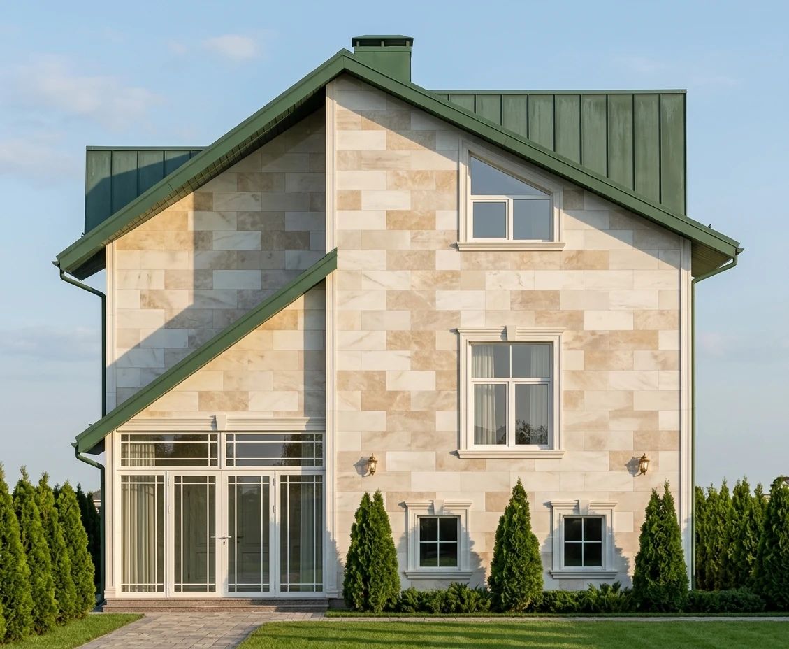Дизайн фасада в стиле Неоклассика — фото фасада от нейросети AI Facade