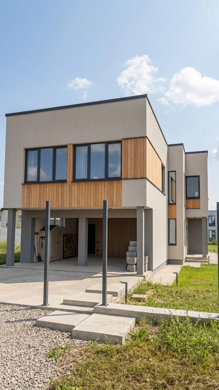 Дизайн фасада в стиле Скандинавский — Фасад от нейросети AI Facade
