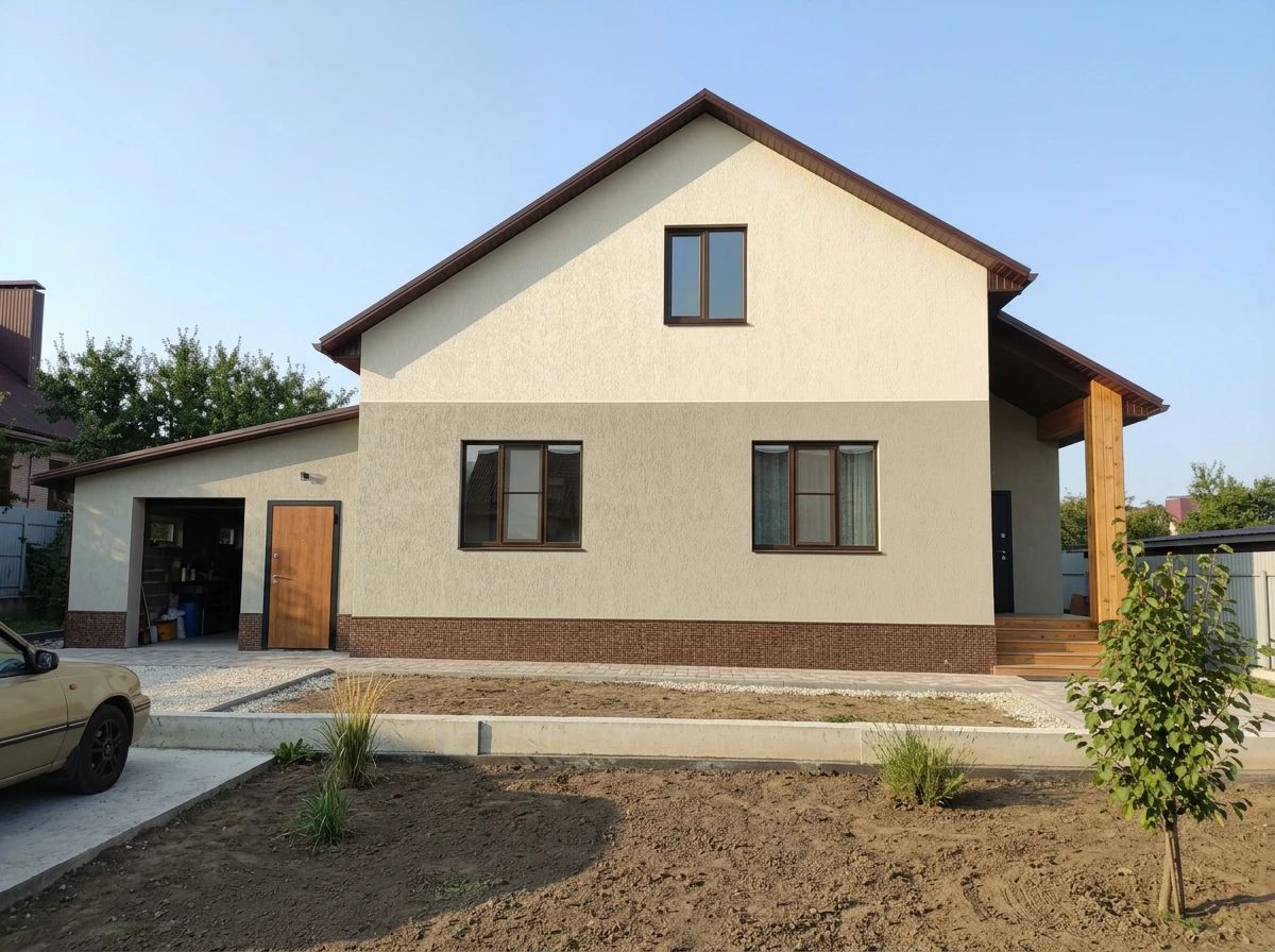 Дизайн фасада в стиле Скандинавский — Фасад от нейросети AI Facade