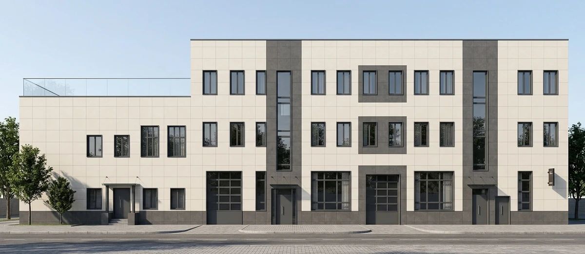 Дизайн фасада в стиле Лофт — Фасад от нейросети AI Facade
