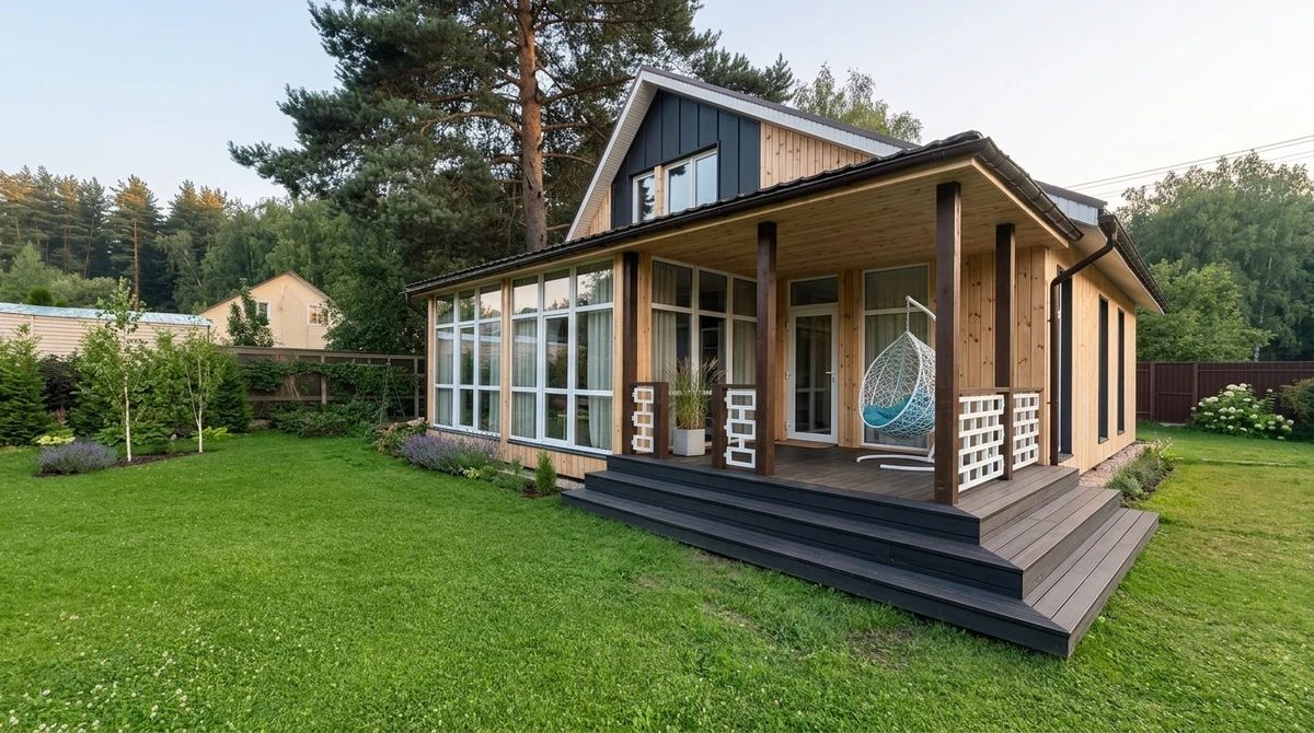 Дизайн фасада в стиле Скандинавский — Фасад от нейросети AI Facade