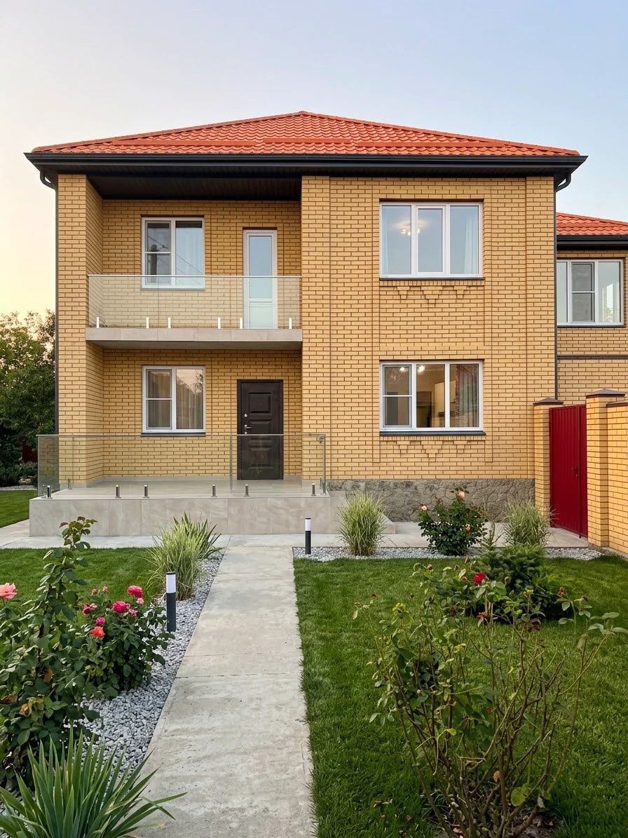 Дизайн фасада в стиле Современный — фото фасада от нейросети AI Facade