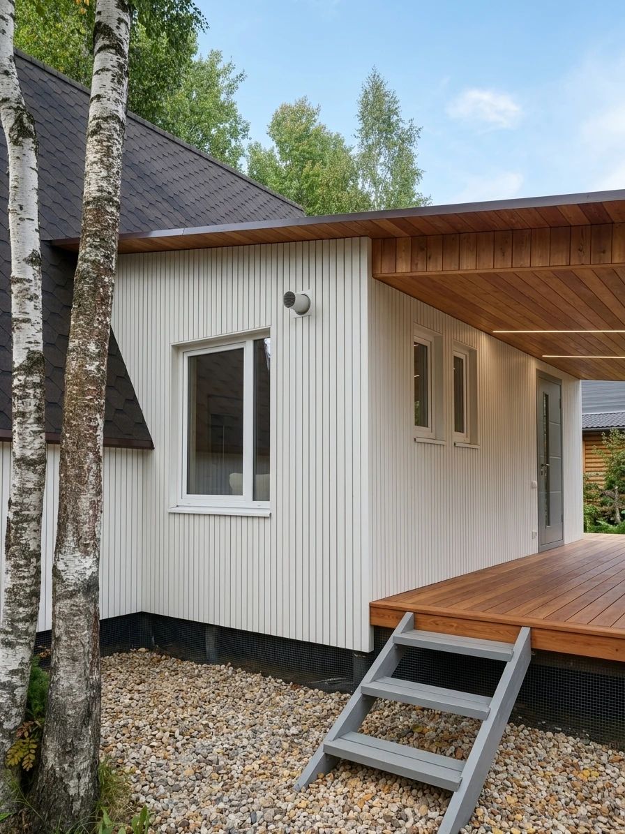 Дизайн фасада в стиле Контемпорари — Фасад от нейросети AI Facade