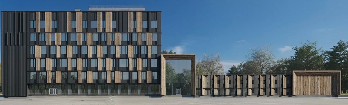 Дизайн фасада в стиле Барнхаус — Фасад от нейросети AI Facade