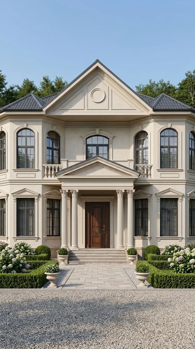 Дизайн фасада в стиле Классический — Фасад от нейросети AI Facade