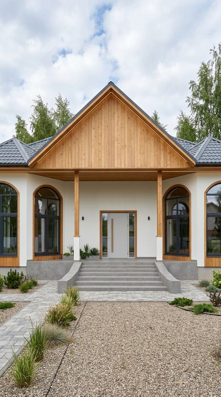 Дизайн фасада в стиле Минимализм — фото фасада от нейросети AI Facade