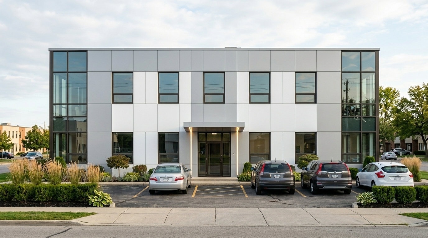 Коммерческое здание после