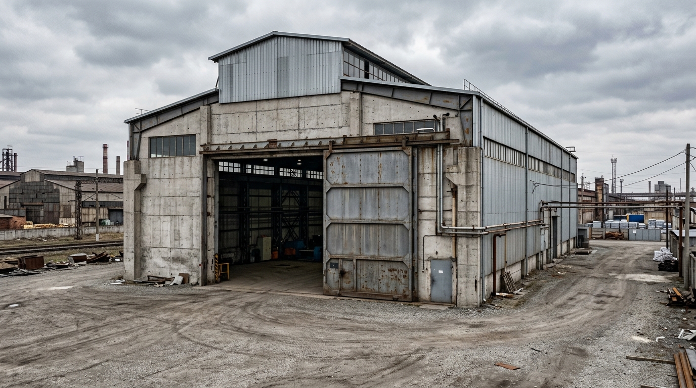 Промышленный ангар до