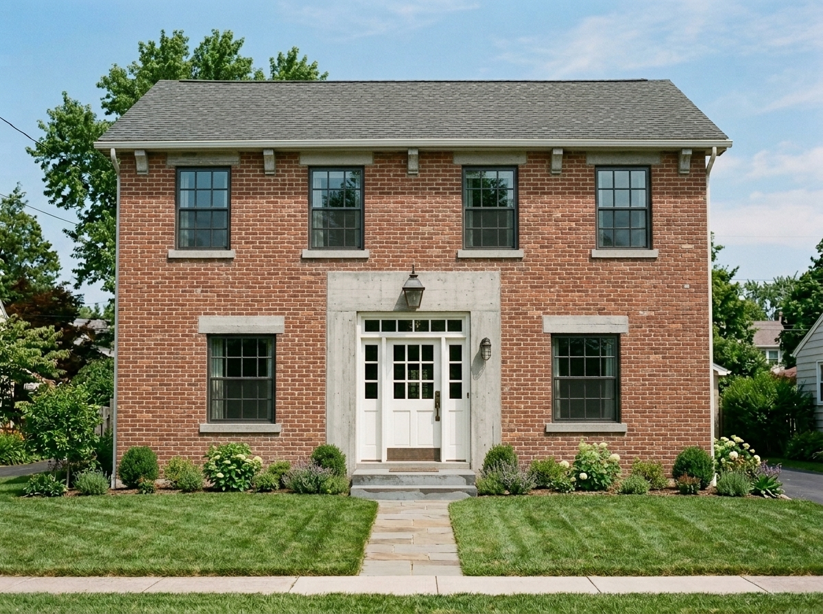 Лофт стиль фасада